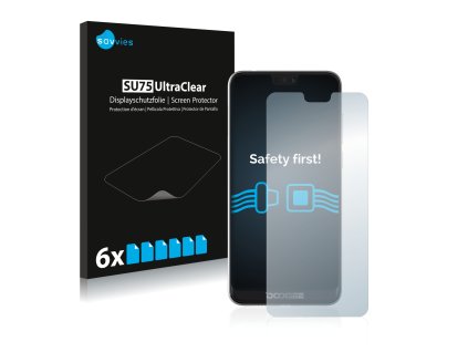 Doogee N10 típusú telefonhoz 6db-os Savvies SU75 kijelzőfólia
