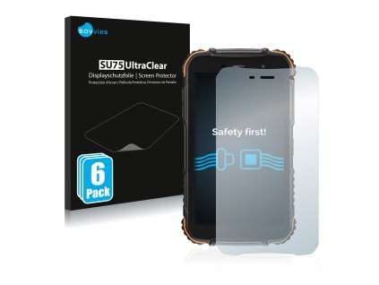 Doogee S35T típusú telefonhoz 6db-os Savvies SU75 kijelzőfólia