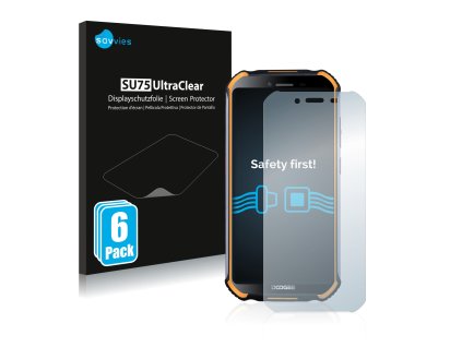 Doogee S40 Lite típusú telefonhoz 6db-os Savvies SU75 kijelzőfólia