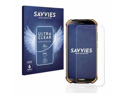 Doogee S40 Pro típusú telefonhoz 6db-os Savvies SU75 kijelzőfólia