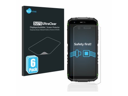 Doogee S41 Pro típusú telefonhoz 6db-os Savvies SU75 kijelzőfólia