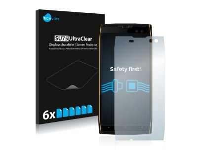 Doogee S50 típusú telefonhoz 6db-os Savvies SU75 kijelzőfólia