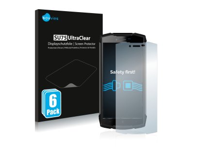 Doogee S55 Lite típusú telefonhoz 6db-os Savvies SU75 kijelzőfólia