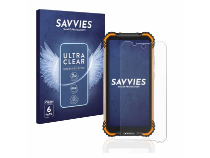 Doogee S58 Pro típusú telefonhoz 6db-os Savvies SU75 kijelzőfólia