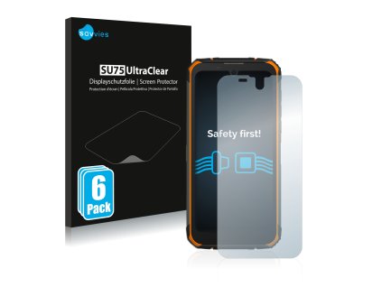 Doogee S59 típusú telefonhoz 6db-os Savvies SU75 kijelzőfólia