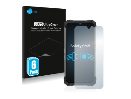 Doogee S88 Plus típusú telefonhoz 6db-os Savvies SU75 kijelzőfólia