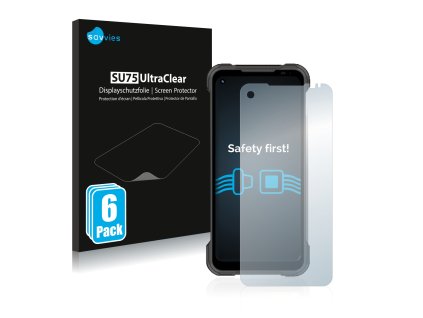 Doogee S97 Pro típusú telefonhoz 6db-os Savvies SU75 kijelzőfólia