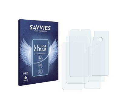 Gigaset GS3 (Előlapi + Hátlapi) típusú telefonhoz 6db-os Savvies SU75 kijelzőfólia
