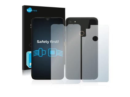 Gigaset GS4 (Előlapi + Hátlapi) típusú telefonhoz 6db-os Savvies SU75 kijelzőfólia