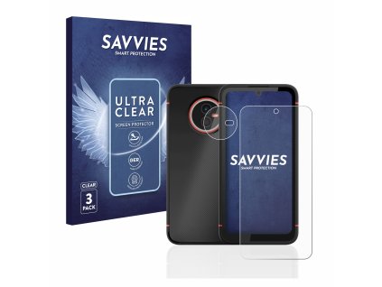 Gigaset GX4 (Előlapi + Kamera) típusú telefonhoz 6db-os Savvies SU75 kijelzőfólia