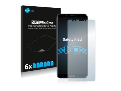 Honor 7C típusú telefonhoz 6db-os Savvies SU75 kijelzőfólia