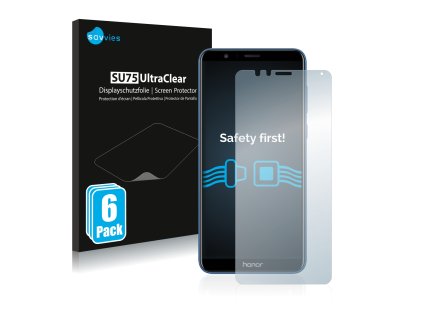 Honor 7X típusú telefonhoz 6db-os Savvies SU75 kijelzőfólia