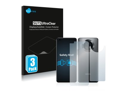 Honor X20 5G (Előlapi + Hátlapi) típusú telefonhoz 6db-os Savvies SU75 kijelzőfólia