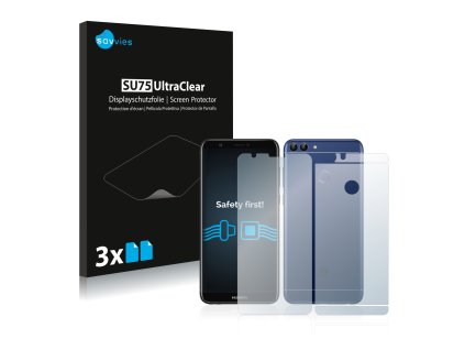 Huawei P smart 2018 (Előlapi + Hátlapi) típusú telefonhoz 6db-os Savvies SU75 kijelzőfólia
