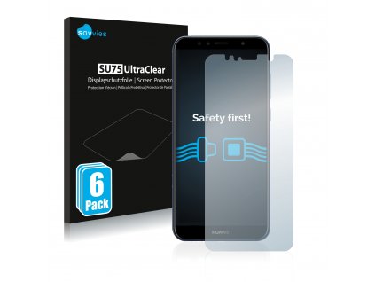 Huawei Y6 2018 típusú telefonhoz 6db-os Savvies SU75 kijelzőfólia