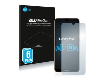 Huawei Y6 2019 típusú telefonhoz 6db-os Savvies SU75 kijelzőfólia