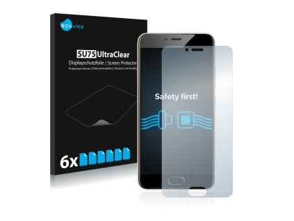 Meizu M5 típusú telefonhoz 6db-os Savvies SU75 kijelzőfólia