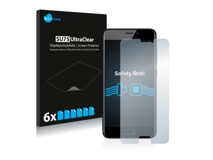 Meizu M6 típusú telefonhoz 6db-os Savvies SU75 kijelzőfólia