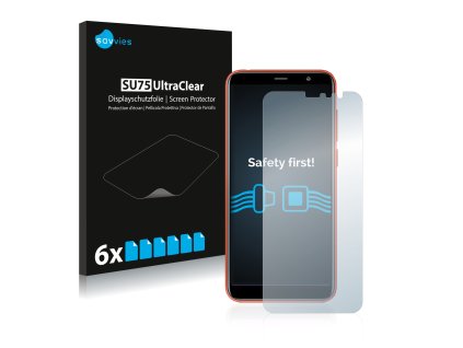 Meizu M6T típusú telefonhoz 6db-os Savvies SU75 kijelzőfólia