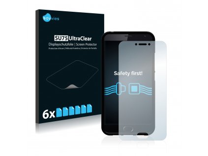 Meizu MX6 típusú telefonhoz 6db-os Savvies SU75 kijelzőfólia