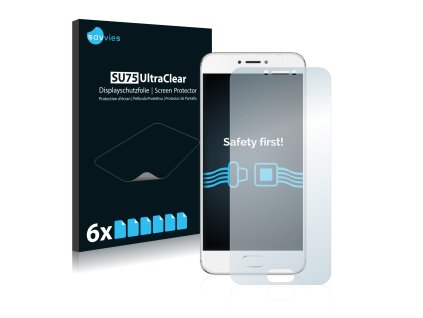 Meizu Pro 6 típusú telefonhoz 6db-os Savvies SU75 kijelzőfólia