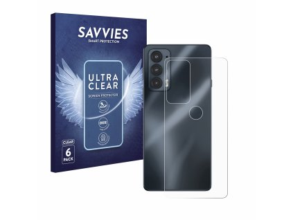 Motorola Edge 20 (Hátlapi) típusú telefonhoz 6db-os Savvies SU75 kijelzőfólia