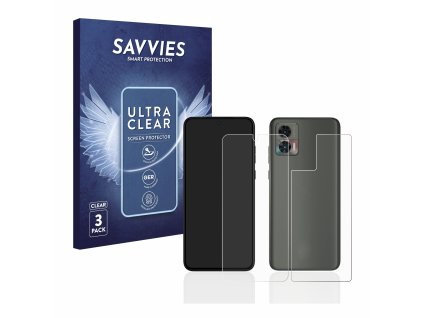 Motorola Edge 30 Neo (Előlapi + Hátlapi) típusú telefonhoz 6db-os Savvies SU75 kijelzőfólia