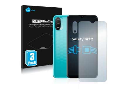 Motorola Moto E20 (Előlapi + Kamera) típusú telefonhoz 6db-os Savvies SU75 kijelzőfólia