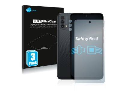 Motorola Moto E30 (Előlapi + Kamera) típusú telefonhoz 6db-os Savvies SU75 kijelzőfólia