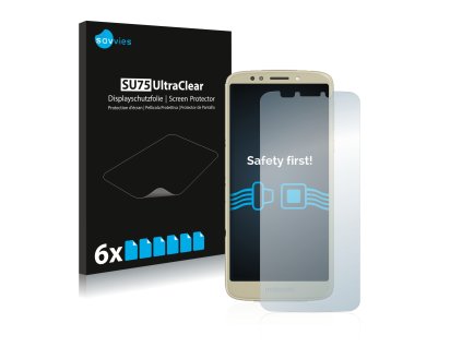 Motorola Moto E5 típusú telefonhoz 6db-os Savvies SU75 kijelzőfólia