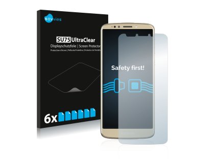 Motorola Moto E5 Plus típusú telefonhoz 6db-os Savvies SU75 kijelzőfólia