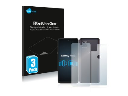 Motorola Moto G 5G (Előlapi + Hátlapi) típusú telefonhoz 6db-os Savvies SU75 kijelzőfólia