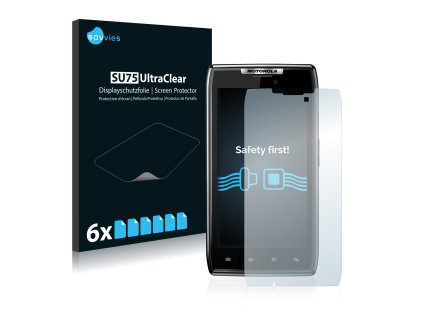 Motorola Razr 1 XT910 típusú telefonhoz 6db-os Savvies SU75 kijelzőfólia