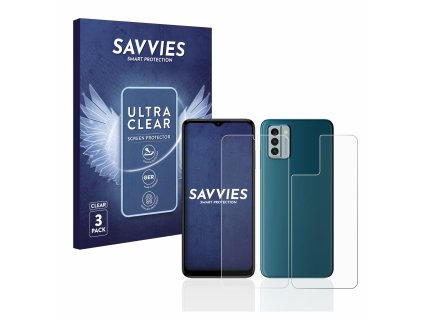 Nokia G22 (Előlapi + Hátlapi) típusú telefonhoz 6db-os Savvies SU75 kijelzőfólia