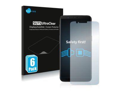 OnePlus 5T típusú telefonhoz 6db-os Savvies SU75 kijelzőfólia