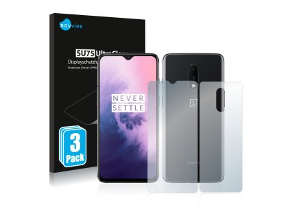 OnePlus 7 (Előlapi + Hátlapi) típusú telefonhoz 6db-os Savvies SU75 kijelzőfólia