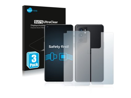 OnePlus 9RT 5G (Előlapi + Hátlapi) típusú telefonhoz 6db-os Savvies SU75 kijelzőfólia