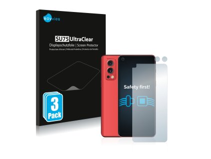 OnePlus Nord 2 (Előlapi + Kamera) típusú telefonhoz 6db-os Savvies SU75 kijelzőfólia
