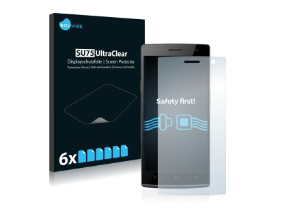 Oppo Find 7 típusú telefonhoz 6db-os Savvies SU75 kijelzőfólia