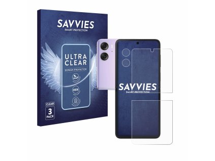 Oppo Find N2 Flip (Előlapi + Kamera) típusú telefonhoz 6db-os Savvies SU75 kijelzőfólia