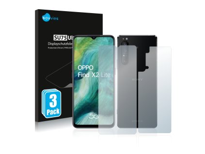 Oppo Find X2 Lite (Előlapi + Hátlapi) típusú telefonhoz 6db-os Savvies SU75 kijelzőfólia