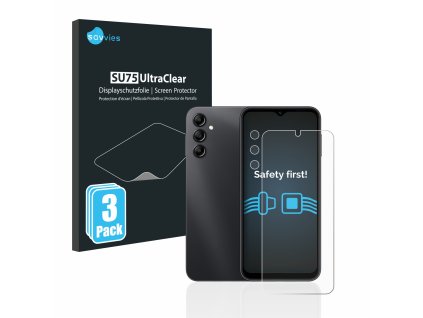 Samsung Galaxy A14 4G (Előlapi + Kamera) típusú telefonhoz 6db-os Savvies SU75 kijelzőfólia