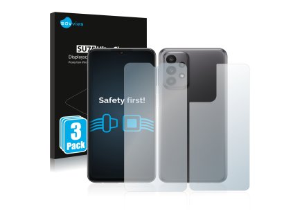 Samsung Galaxy A23 (Előlapi + Hátlapi) típusú telefonhoz 6db-os Savvies SU75 kijelzőfólia