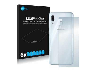Samsung Galaxy A30 (Hátlapi) típusú telefonhoz 6db-os Savvies SU75 kijelzőfólia