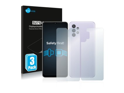 Samsung Galaxy A32 (Előlapi + Hátlapi) típusú telefonhoz 6db-os Savvies SU75 kijelzőfólia