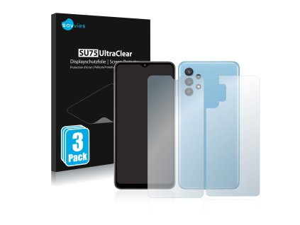 Samsung Galaxy A32 5G (Előlapi + Hátlapi) típusú telefonhoz 6db-os Savvies SU75 kijelzőfólia