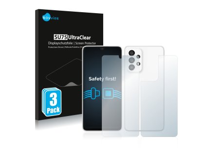 Samsung Galaxy A33 5G (Előlapi + Hátlapi) típusú telefonhoz 6db-os Savvies SU75 kijelzőfólia