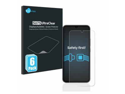 Samsung Galaxy A34 5G típusú telefonhoz 6db-os Savvies SU75 kijelzőfólia