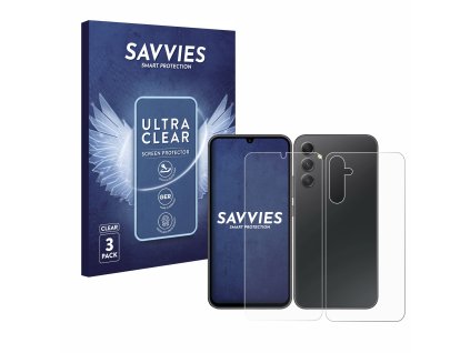 Samsung Galaxy A34 5G (Előlapi + Hátlapi) típusú telefonhoz 6db-os Savvies SU75 kijelzőfólia