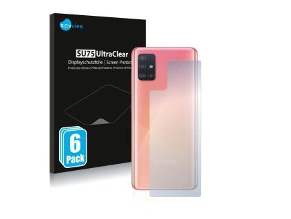 Samsung Galaxy A51 5G (Hátlapi) típusú telefonhoz 6db-os Savvies SU75 kijelzőfólia